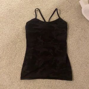 Lululemon camo power Y tank top